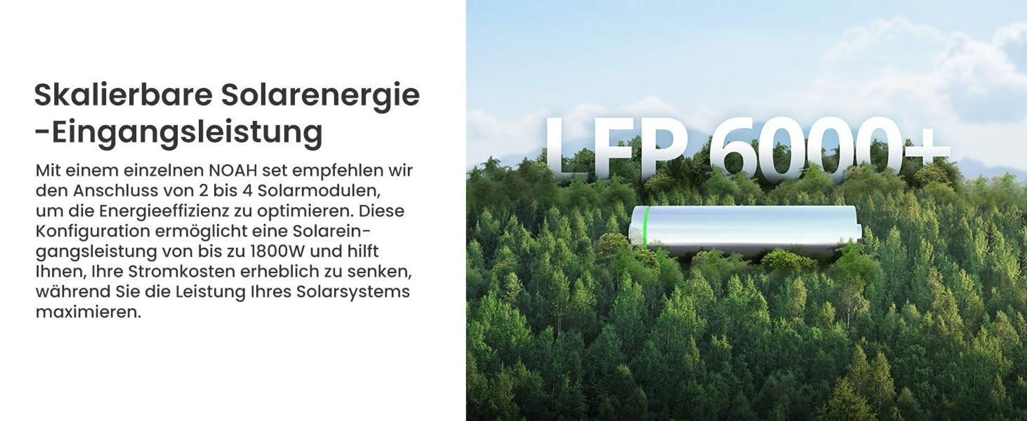 Growatt NOAH 2000 2048Wh mit 1800W PV-Eingangsleistung Solarspeicher 2 MPPT (0% MwSt)