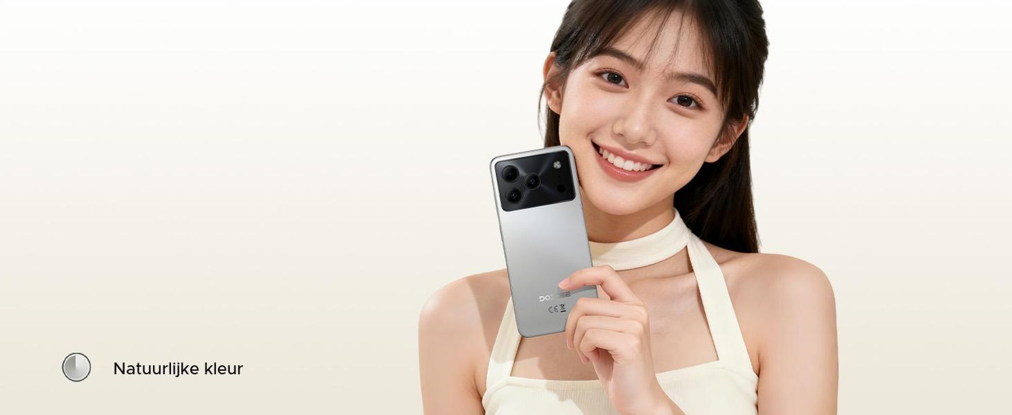 DOOGEE Note56 Pro Smartphone, Android 16, 6,56" scherm met 90Hz, 6150mAh batterij, 32GB RAM + 128GB opslag, 4G Dual-SIM, 13MP camera, NFC, vingerafdruksensor, gezichtsherkenning