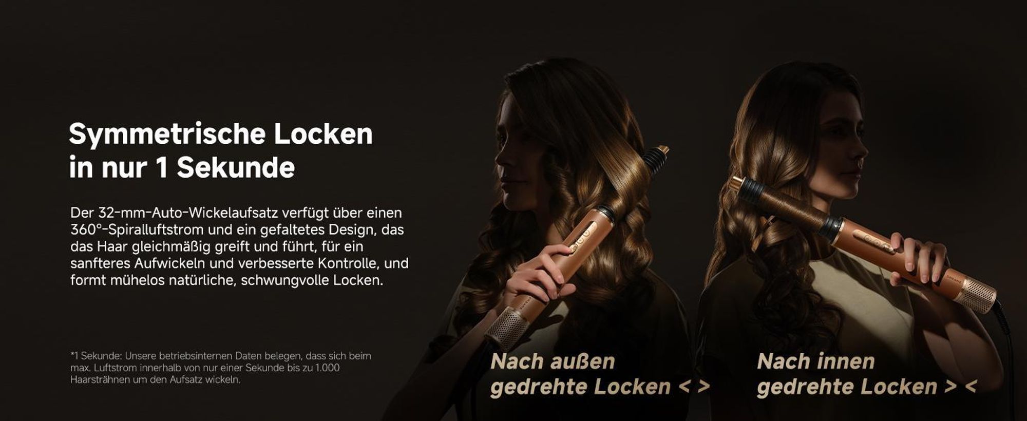 Dreame AirStyle Pro 2 ,7in1 Multistyler,Schnelltrocknend,2Lockenaufsätze,Volumen für das Haar,glättende Bürste,Kräusel Reduzierung,2026e Version,Braun