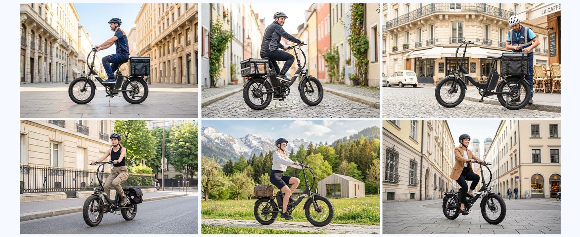 Touroll S3 Faltbares E-Bike 20×3.0 Zoll Fatbike, 65 km Reichweite, 450W Peak, Shimano 7-Gang