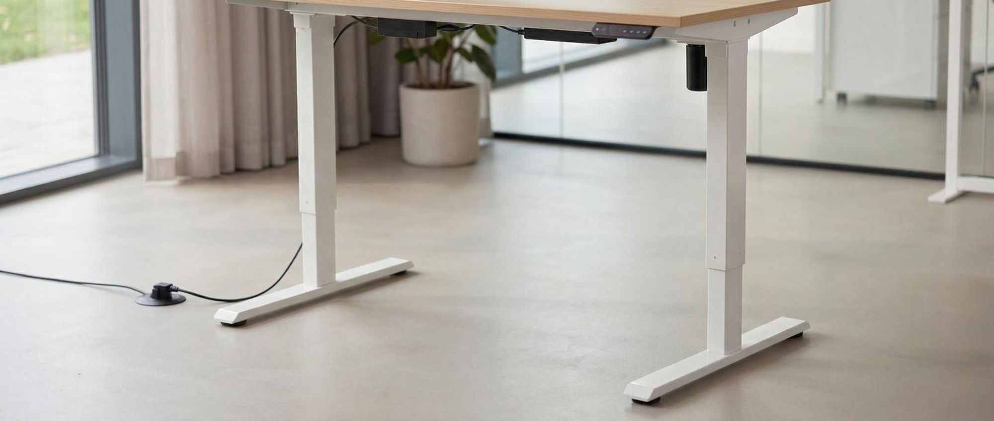 tectake® Tischgestell Piotr 85 - 129 x 65 x 71 - 121 cm