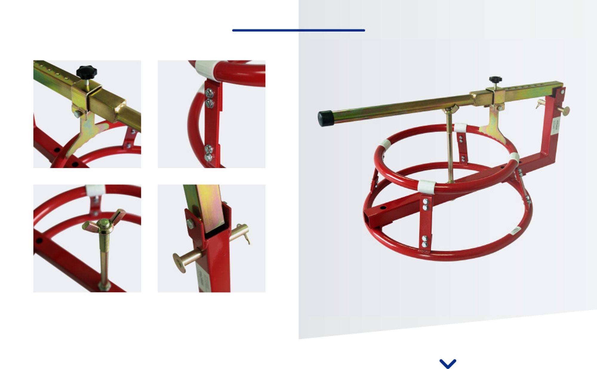 Wiltec Motorrad Reifenmontage für Felgen 431,8-533,4 mm (17-21"), Reifenmontiergerät Reifenmontagegerät für Motorradreifen