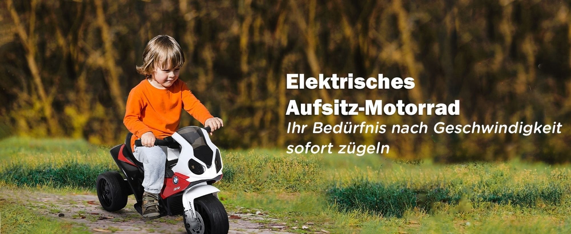 HOMCOM Elektro Motorrad für Kinder Kindermotorrad Kinderfarhzeug BMW Linzenz