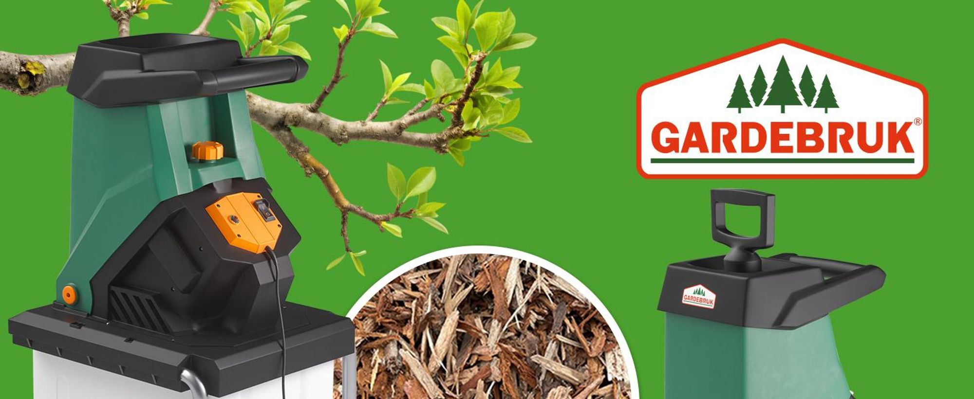 GARDEBRUK® Gartenhäcksler 3100W