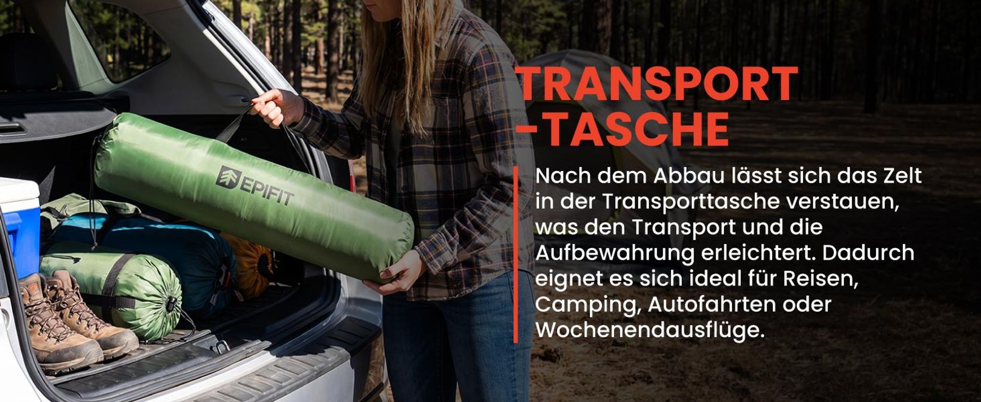 Wanderzelt Campingzelt 205x150x120 cm mit Moskitonetz Wasserdicht Fiberglasgestänge