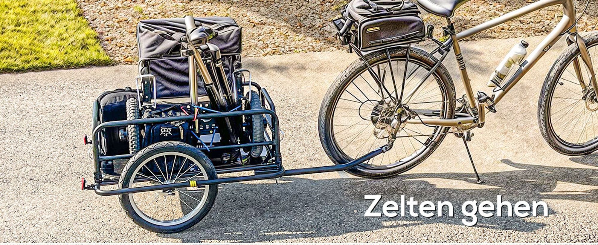 HOMCOM Fahrradanhänger Lastenanhänger für Fahrrad 40kg Belastbarkeit