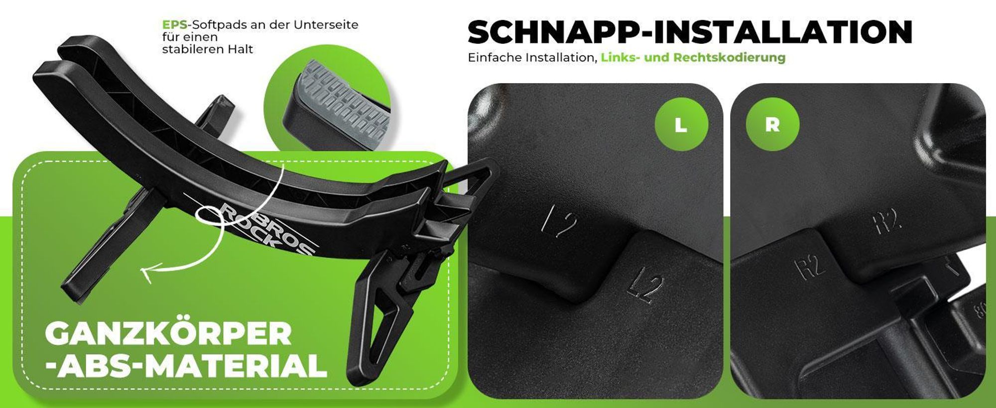 ROCKBROS Fahrrad Ständer Zentrierständer für alle 2,6-8cm breiten Laufräder, Hinterradständer Grün