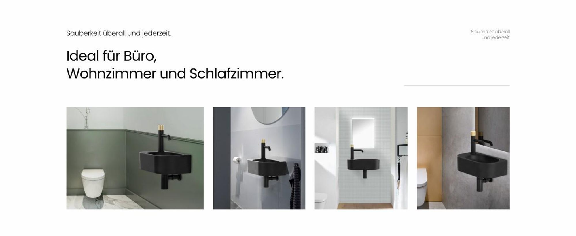 EMKE Eck-Wandwaschbecken – Kleines rechteckiges Aufsatzwaschbecken aus Keramik 400 x 215 x 120 mm mit Wasserhahnloch links Schwarz