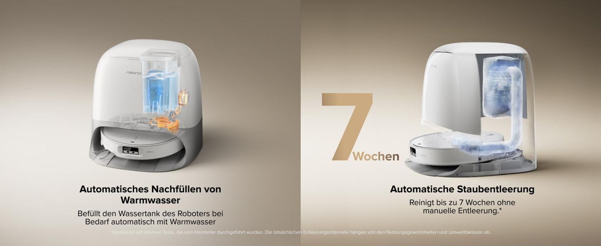 Roborock Qrevo CurvX Saugroboter mit Wischfunktion, 22.000Pa Saugkraft, 7,98 Ultra Slim, Dual Anti-Tangle-System, Reactive Al-Hinderniserkennung(Weiß)