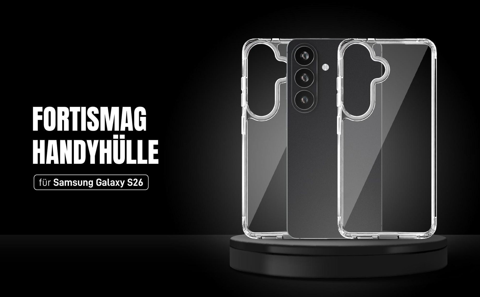 Transparente Handyhülle für Samsung Galaxy S26 aus hochwertigen Materialien