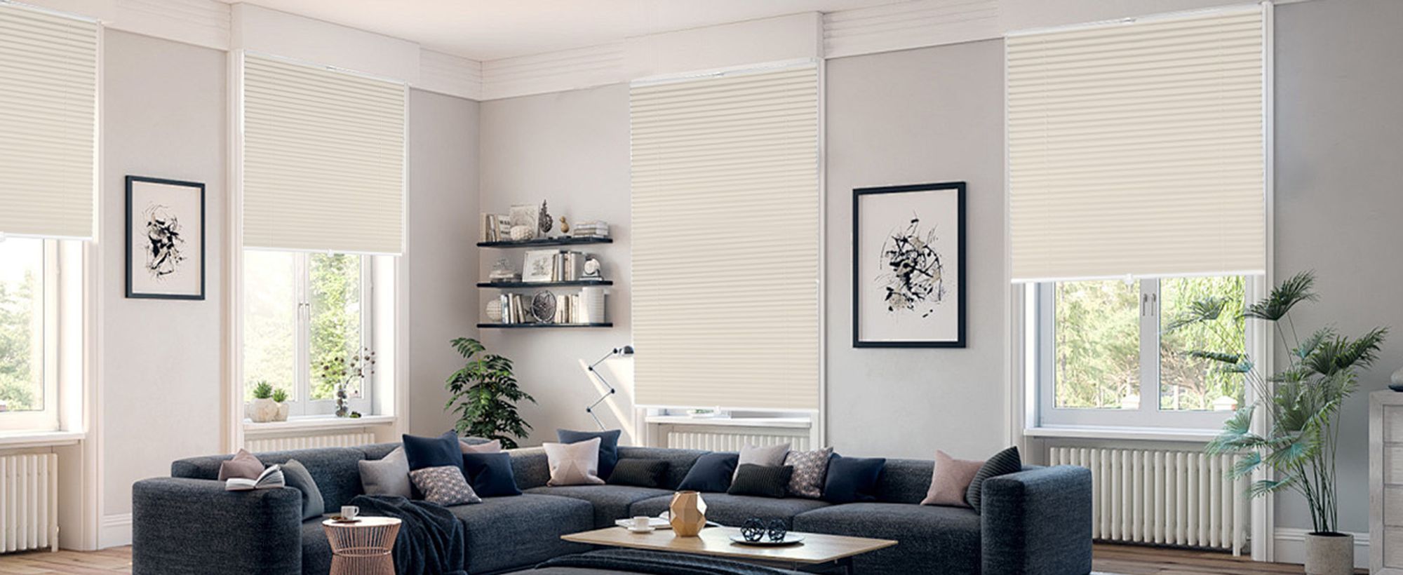 Plissee Klemmfix ohne Bohren 80x130cm Hellgrau Sonnenschutzrollo Verspannt Blickdicht Lichtschutz Faltrollo Jalousie Rollos für Fenster und Tür