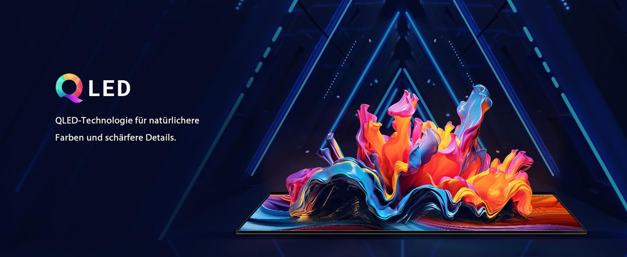 TuTu Android Smart TV - QLED 4K Ultra HD - 43 Zoll/109 cm - Randlos Design - Tripple Tuner DVB-T/T2/S/S2/C - HDMI x3, USB x2, CI+ - Sprachsteuerung & Streaming-Apps - Montiert in Eindhoven, Niederlande - TUQ43UN1