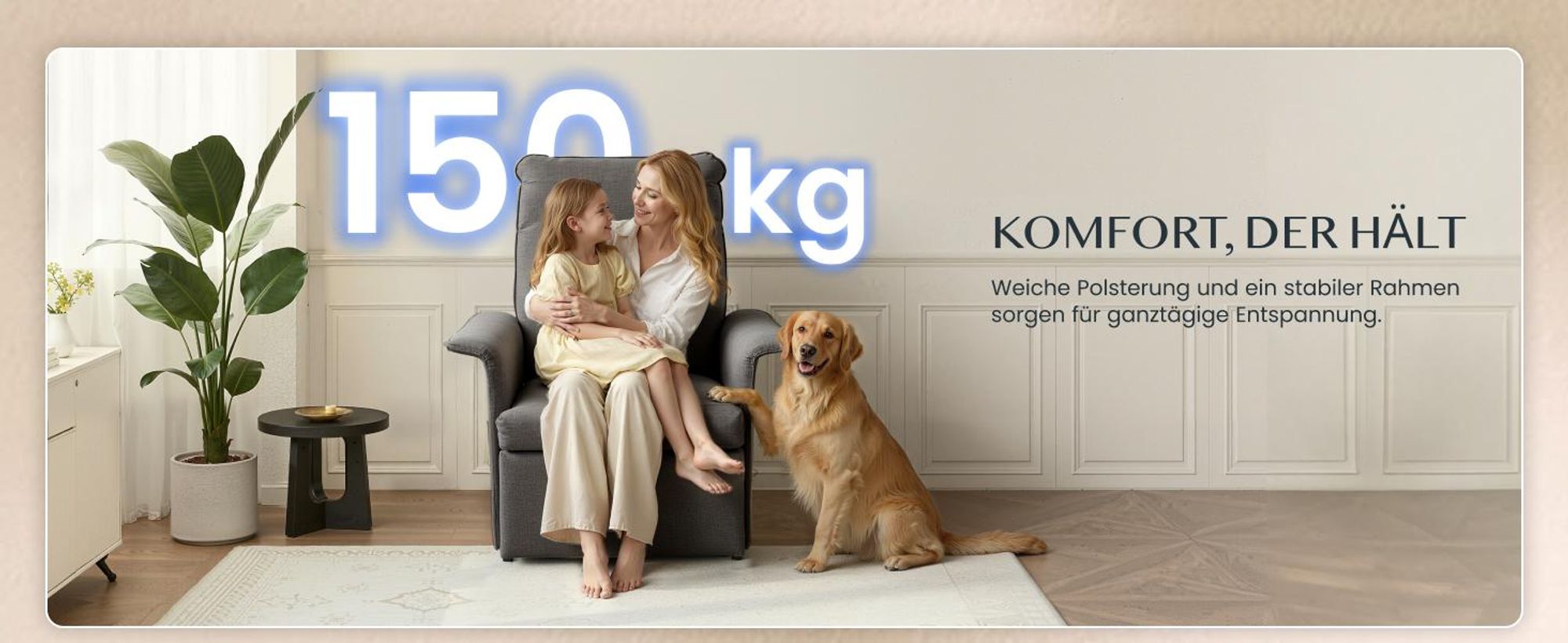 FLEXISPOT Elektrischer Relaxsessel mit Liegefunktion 105°–155°, ergonomischer Liegesessel mit Fußstütze, Fernsehsessel bis 200kg belastbar, Dunkelgrau