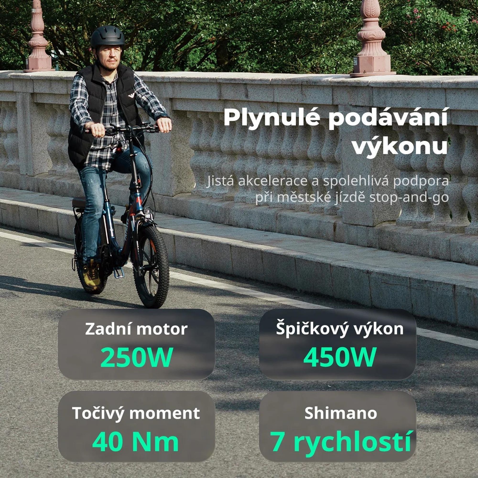 Elektrokolo FAFREES F20 Pro - Motor 250W Baterie 36V20Ah Pneumatiky 20" Mechanické Kotoučové Brzdy - Modrá Aurora