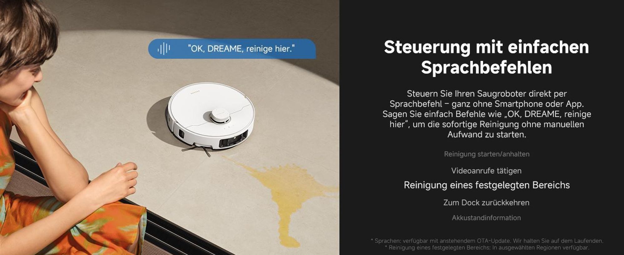 Dreame Matrix 10 Pro Saugroboter mit Wischfunktion,30KPa Saugleistung,AI RGB,3D Laser,100°C Selbstreinigung,0-Tangle System,Mop-Wechselstation,Weiß