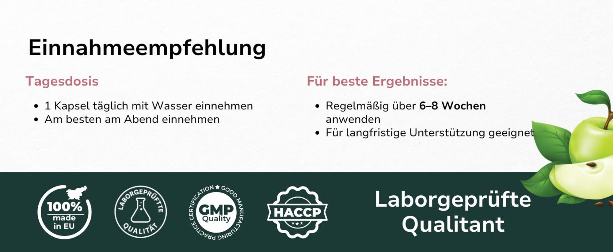 Zubereitung von Biostile Pure Magnesium 5 mit einem Portionsbeutel und einem Glas Wasser