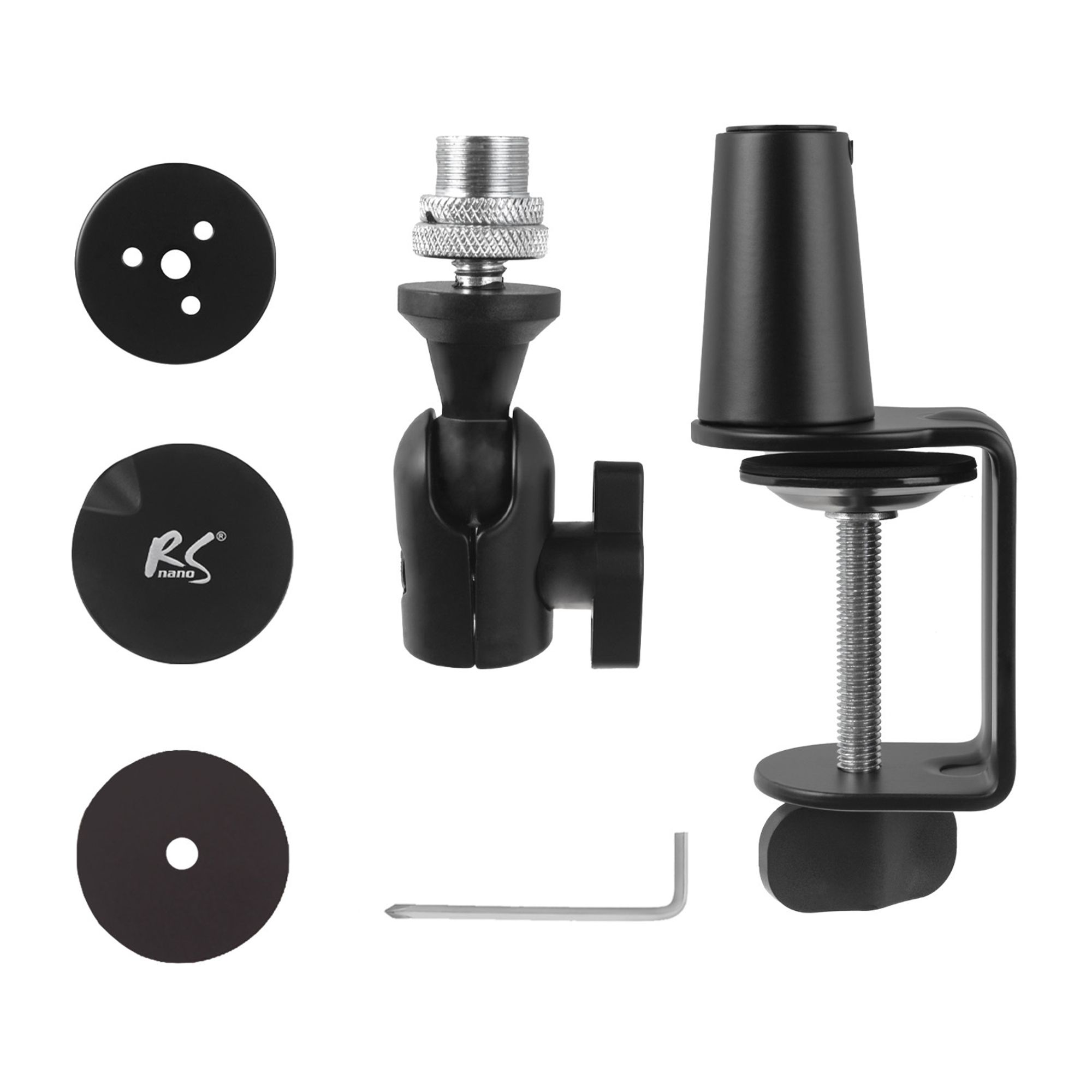 Mikrofonhalter 3/8" und 5/8" NanoRS 1kg max RS421