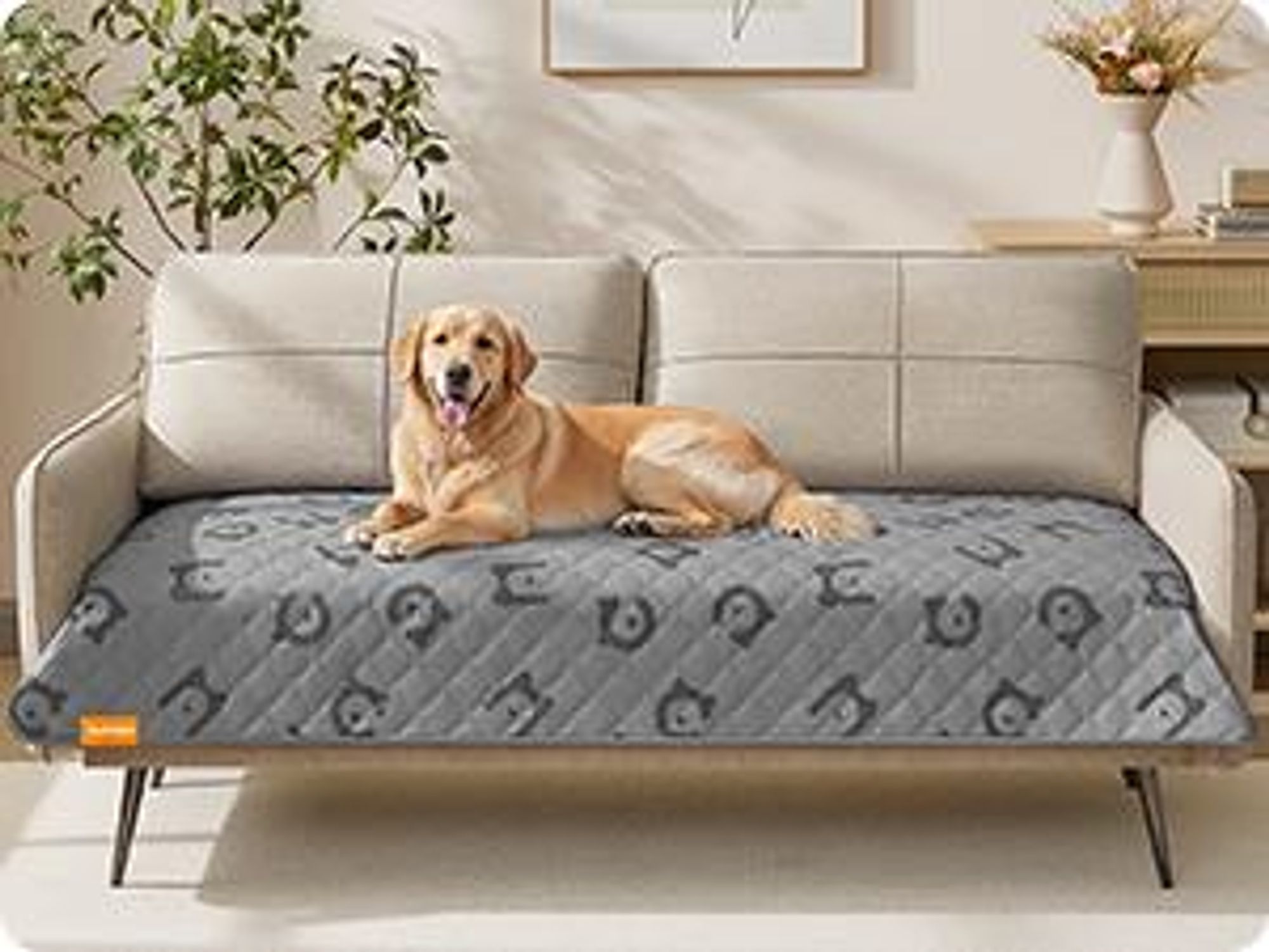 Feandrea Wasserdichte Hundedecke,Autoschondecke für Haustiere, Sofaschutz