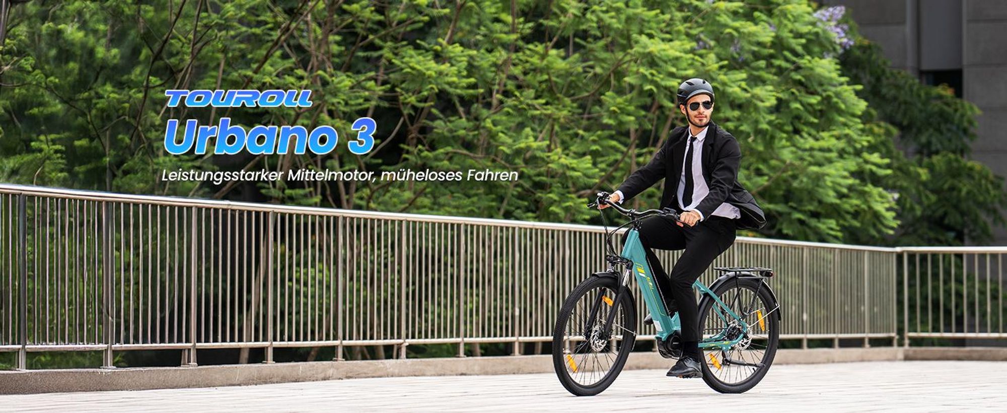 Touroll Urbano 3 E-Bike 250W, 540W Peak, 70Nm Drehmoment, 120km Reichweite, Hydraulikbremsen, Shimano 7-Gang