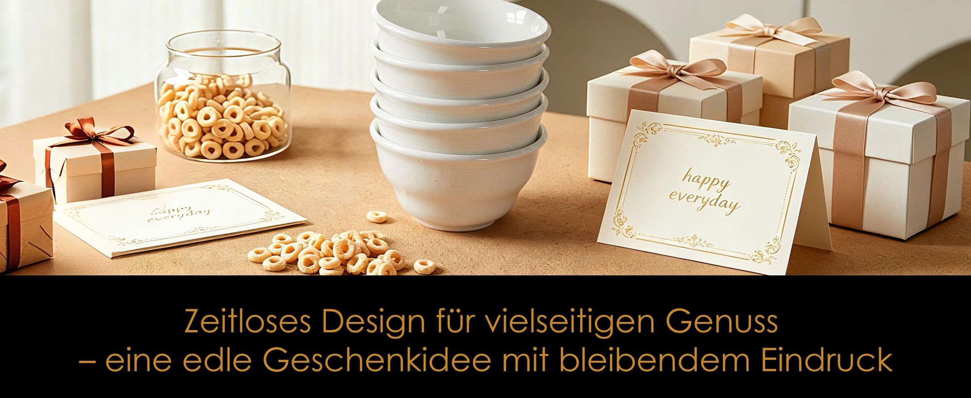 6-teiliges Keramik Schalen Set Ø 11,7 cm – Eisschalen, Dessertschalen & kleine Müslischalen für 6 Personen – mikrowellen- & spülmaschinengeeignet