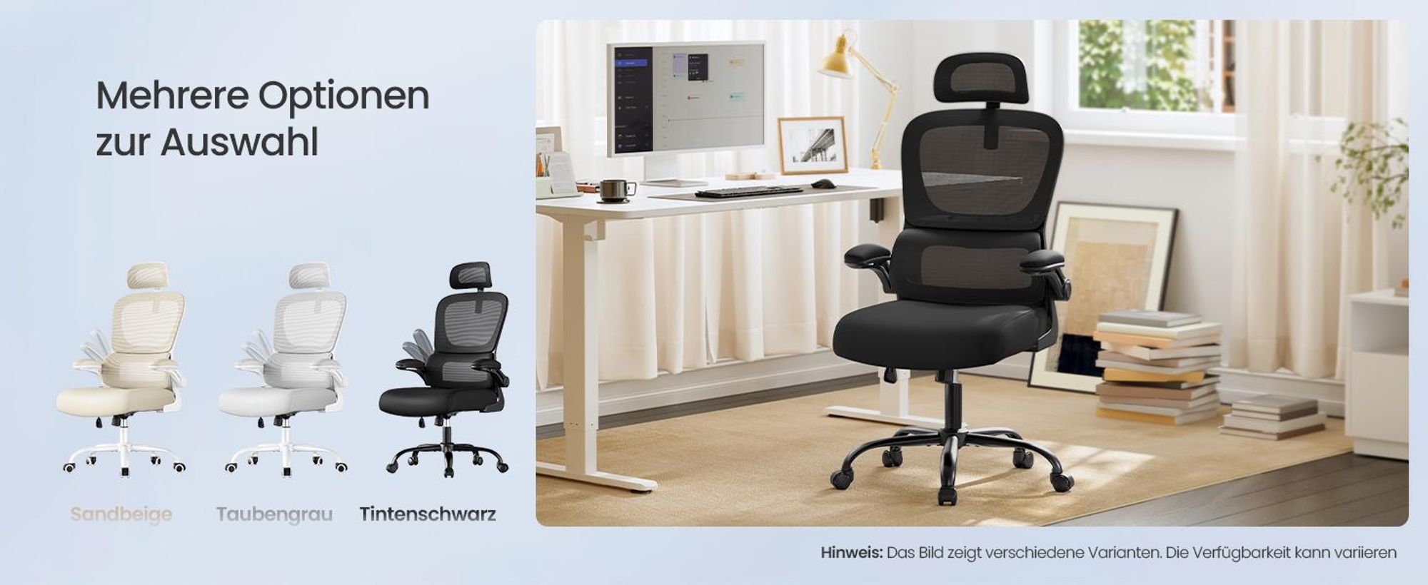 Bürostuhl, Netzstuhl, ergonomisches Design, mit Premium-Netzgewebe, Wippfunktion