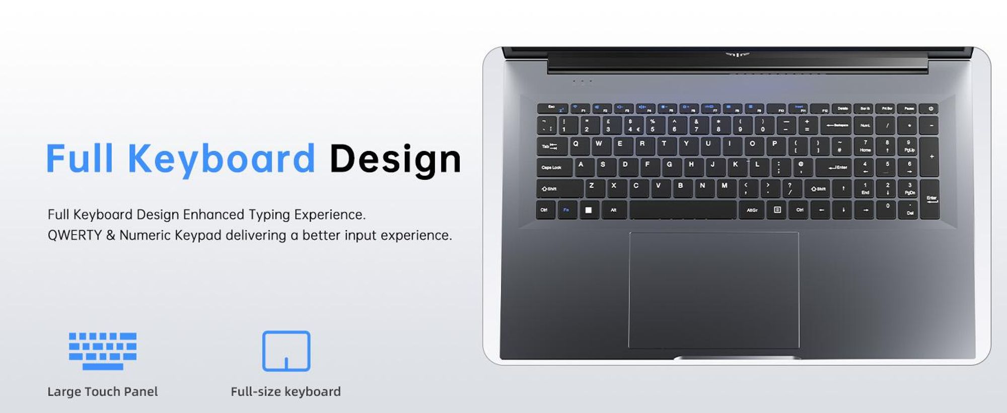 ACEMAGIC 18.5 inch Light Gaming Laptop, ΑΜD Ryzen 5 7430U(Up to 4.3GHz), 16GB DDR4 RAM 512GB SSD,WiFi 6, BT5.2, Type-C, Windows 11 Pro Laptop