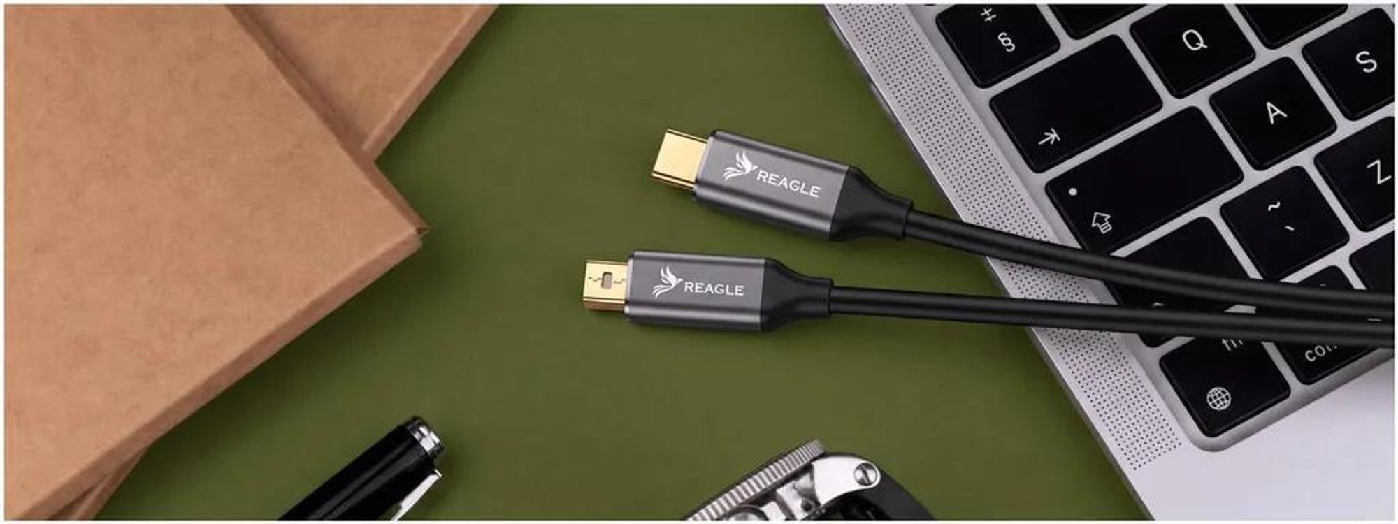 Reagle RCMD180P USB-C auf Mini DisplayPort Kabel für Monitor Laptop und Projektor