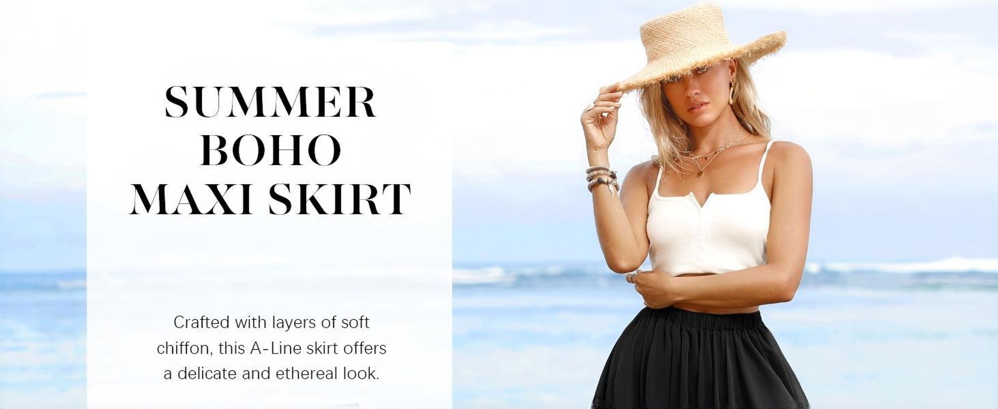 Sommerliches Maxikleid im Boho-Stil für Damen, lässiger asymmetrischer Saum