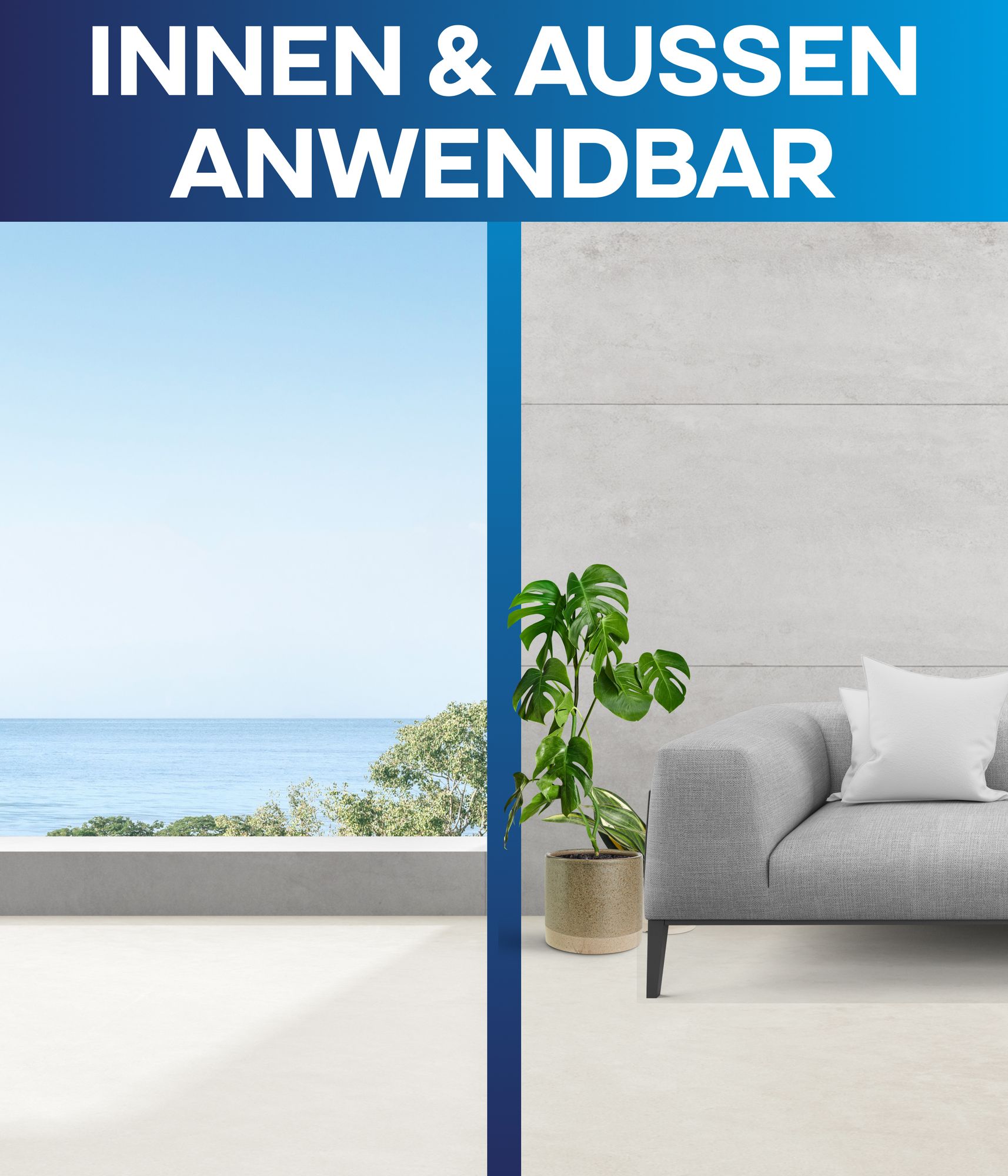 Plid Betonfarbe 0,75 L Kieselgrau – Strapazierfähige Boden- & Sockelfarbe, innen/außen, wetterfest, modern matt, ca. 8 m²