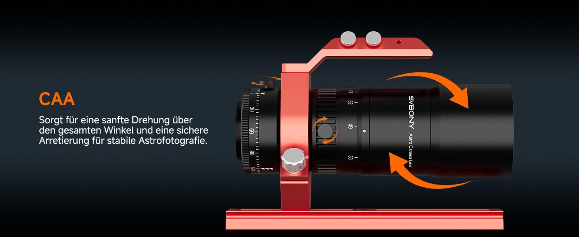 Svbony SV545 Petzval APO Teleskop, Refraktor Teleskop, f/4,5, 203 mm Brennweite, Eingebauter Bildfeldebner, unterstützt EAF,Vollformat Astrofotografie