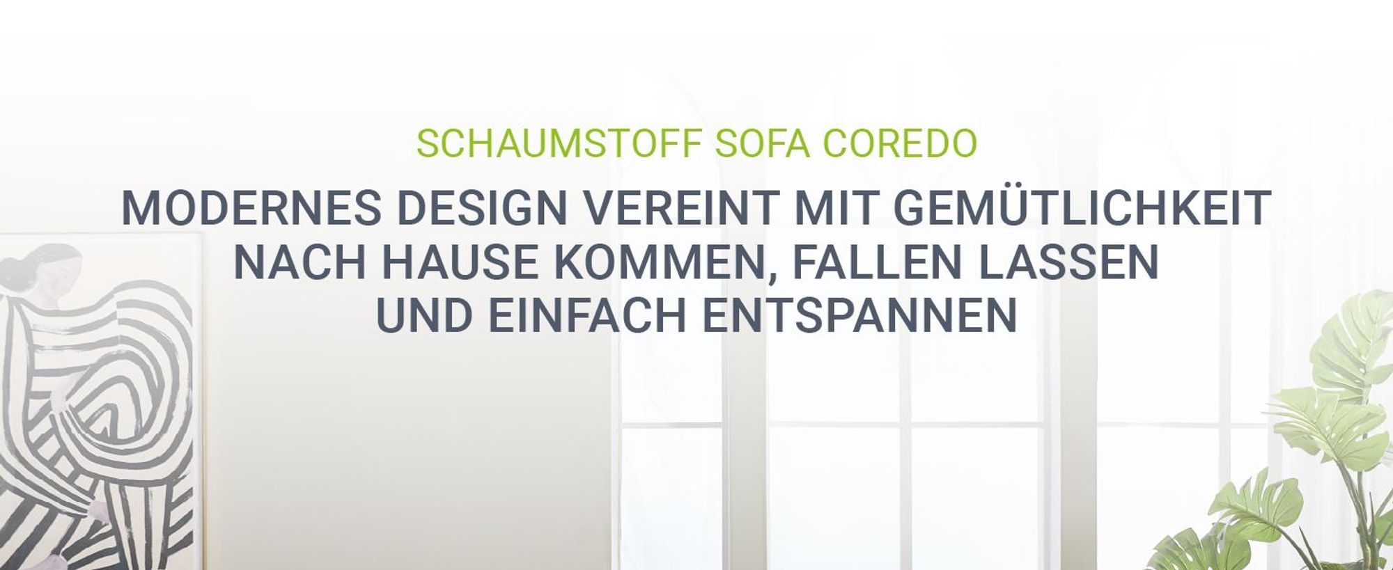 Juskys Sofa Coredo - Creme, moderne Couch aus Cord mit Kissen, Ottomane rechts