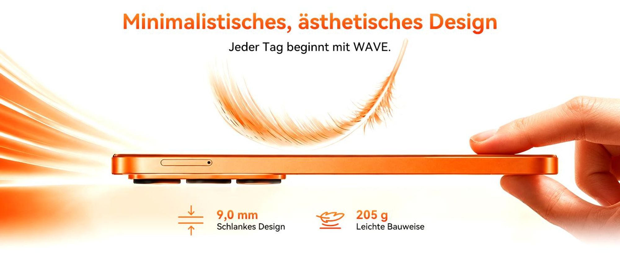 Blackview Wave 10C smartphone Ohne Vertrag, Android 16, 6.88", 120Hz, 1080p, Dual SIM, Face ID, 5000 mAh, Gemini AI, DokeOS 5.0, 1080p, 4G