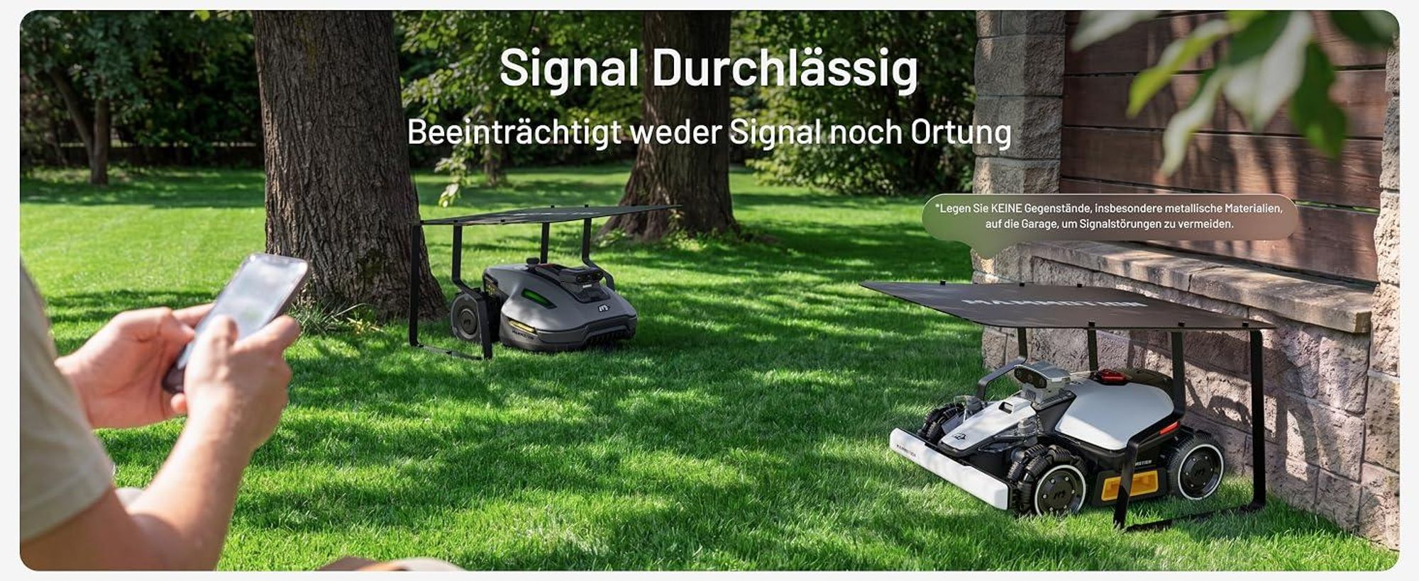 Mammotion Garage Mini, Mähroboter-Garage, für YUKA mini 2 Serie, LUBA mini 2 AWD Serie, Schwarz, 1 Stück(e)