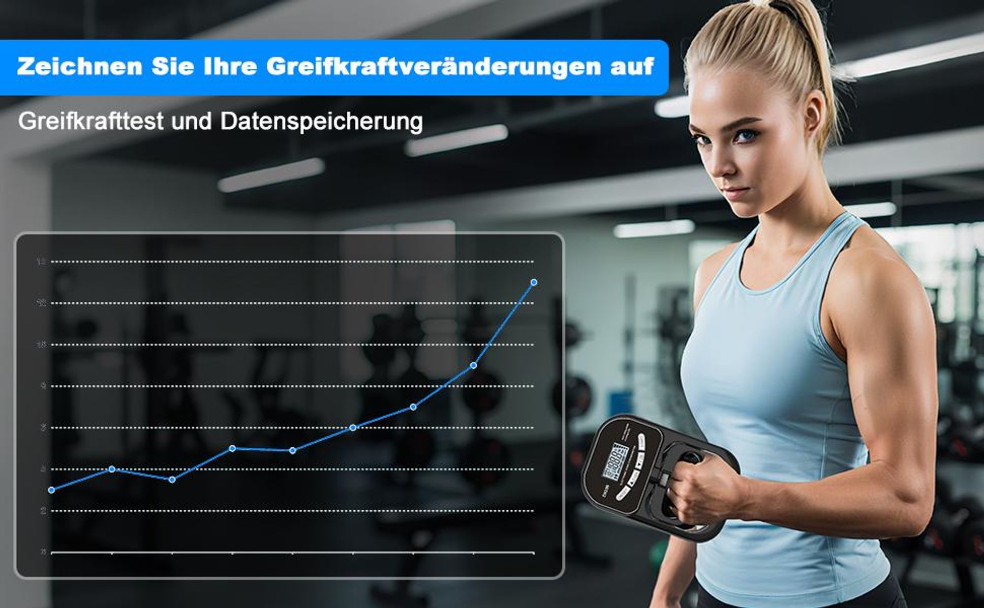 Hand Dynamometer, Griffkrafttrainer, Digitaler Handkraftmessgerät, Griffkraftmessgerät, Elektronische Griffkraft Messgerät mit LED Display,396lb/180kg
