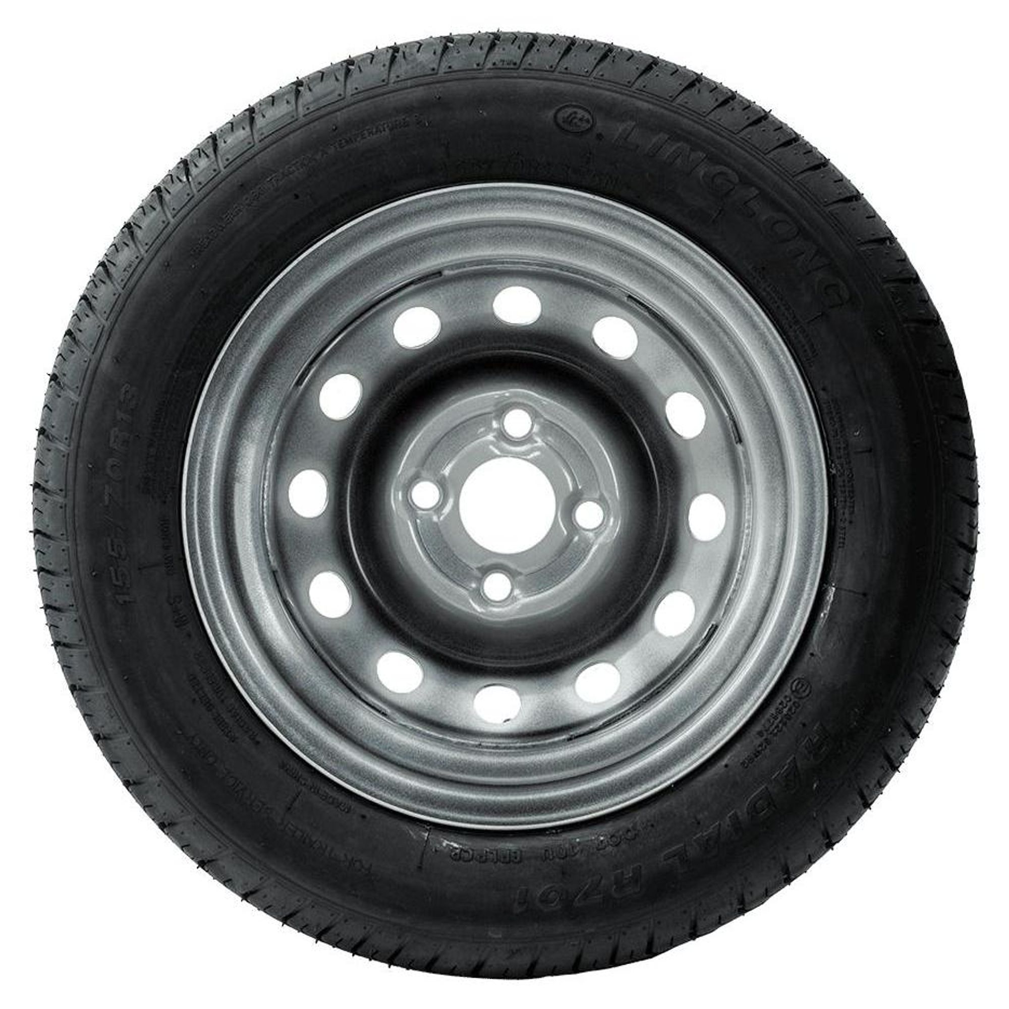 UNITRAILER Kompletträder 155/70 R13 75N für leichte PKW-Anhänger, 2er Set