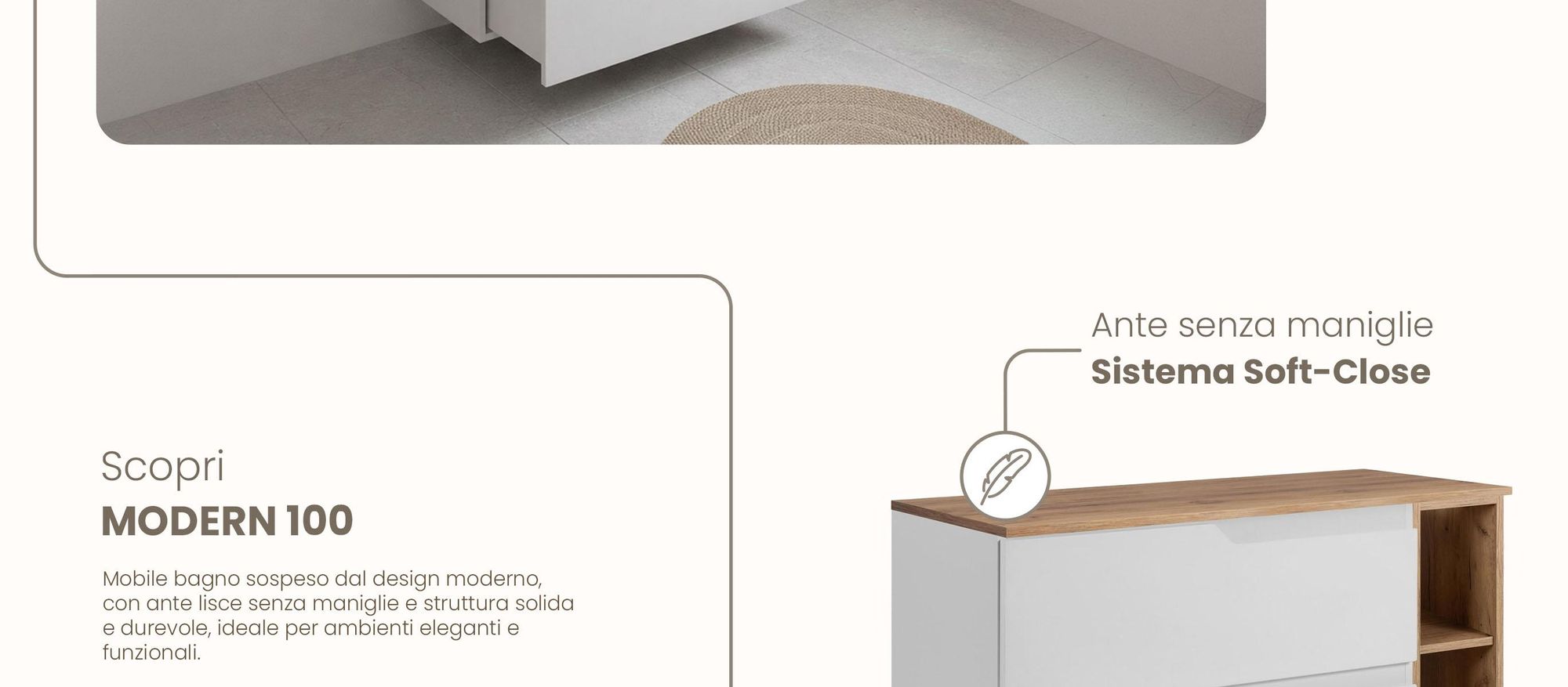 RODAN, mobile bagno, mobile sotto lavabo, mobile bagno moderno, mobili per il bagno