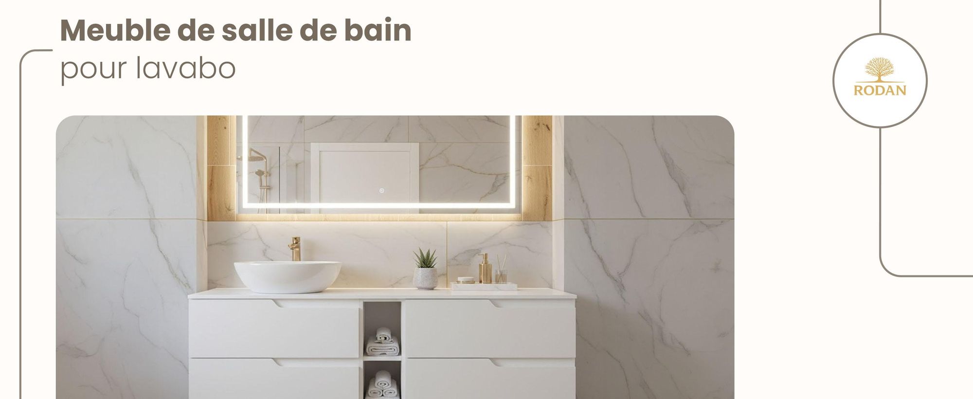 RODAN, meuble de salle de bain, armoire moderne, meuble sous vasque, meuble sous lavabo