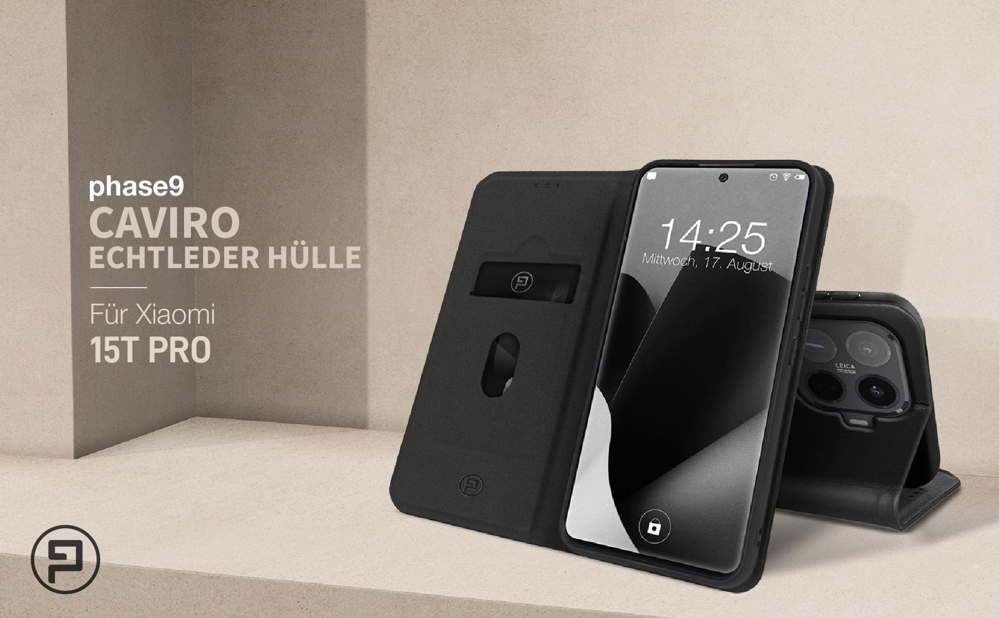 Echtleder Handyhülle für das Xiaomi 15T Pro