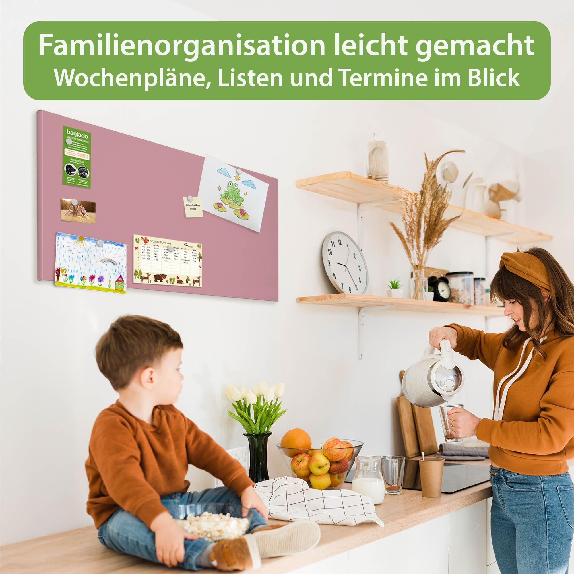 Magnettafel für Haushalt und Familienorganisation