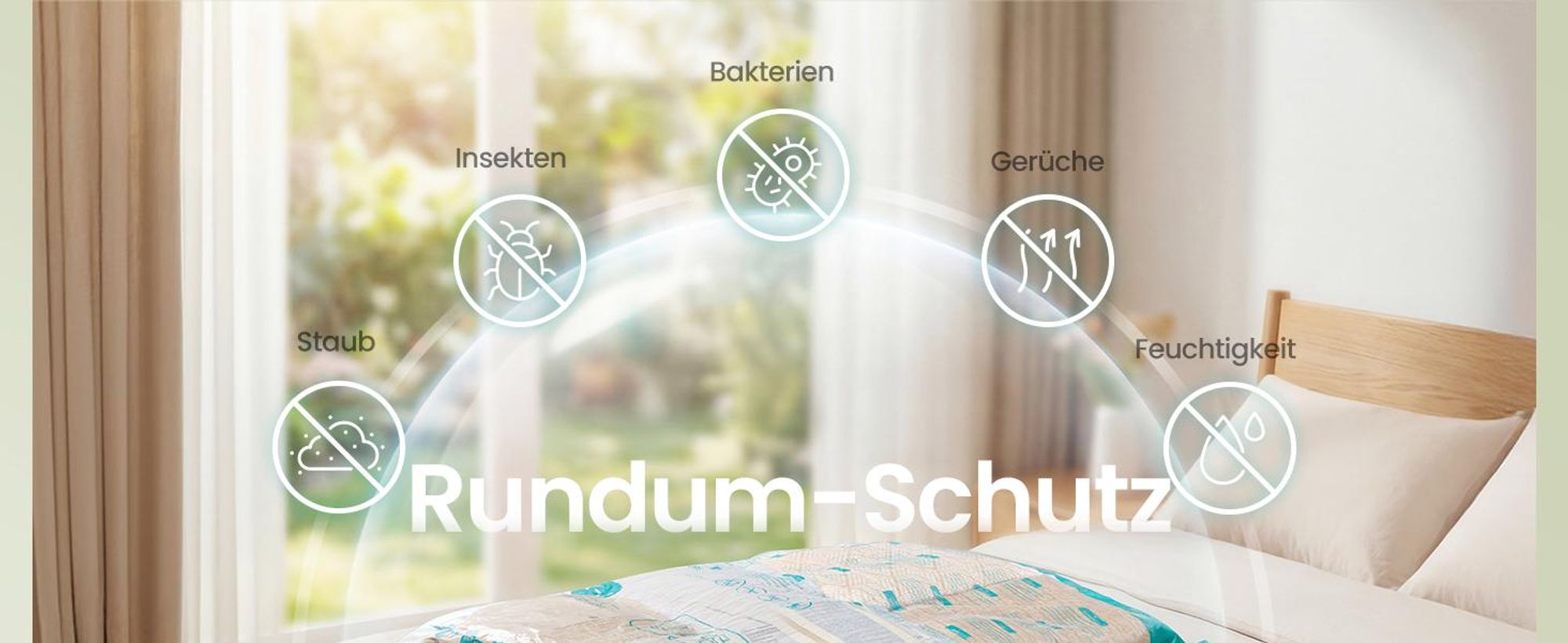 SONGMICS Vakuumbeutel Set, 8 wiederverwendbare Aufbewahrungsbeutel für Kleidung, platzsparend, 2 M/3 L/3 J, transparent