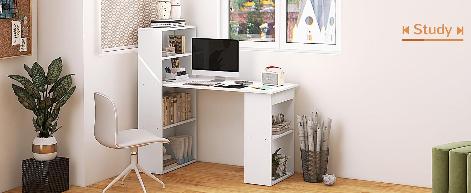 HOMCOM – biurko, stół do jadalni z półką, stół komputerowy, stół roboczy, stolik pod laptopa