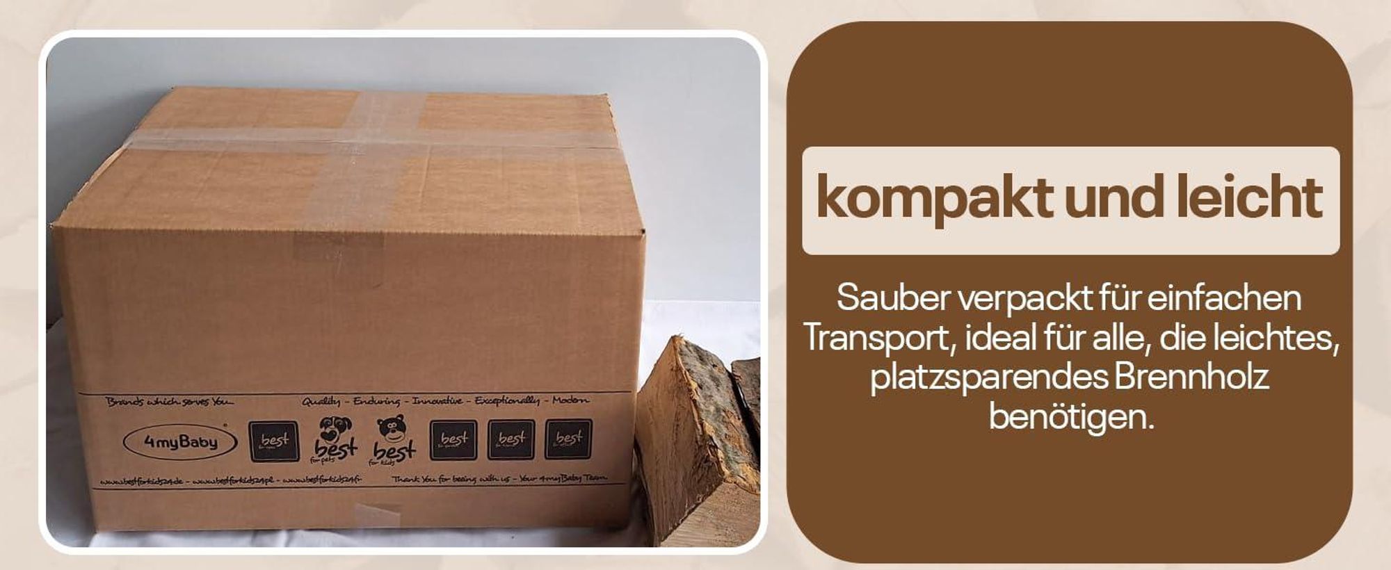 Eichenbrennholz, 100% Eiche, Brennholz 33 cm-30 kg