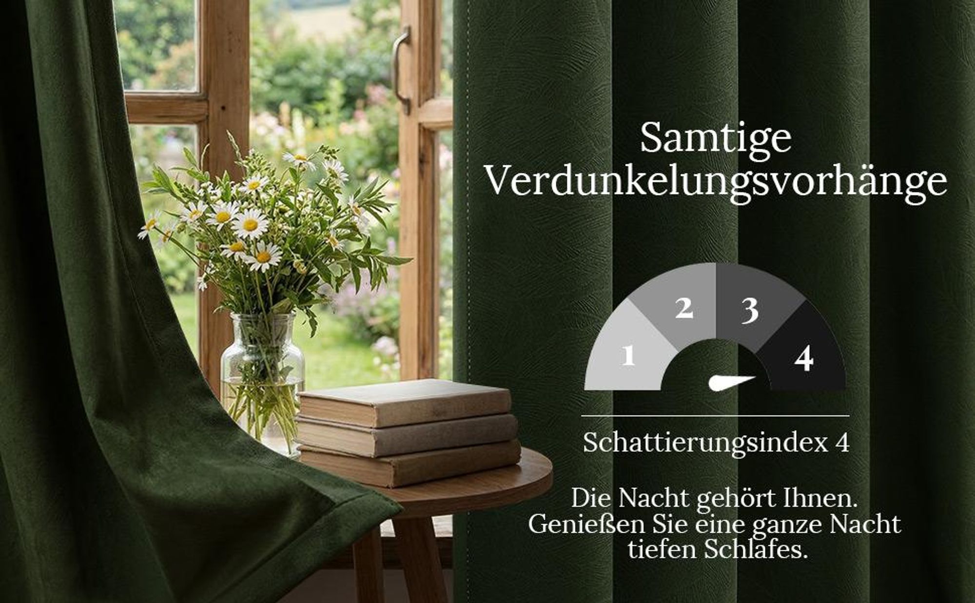 Geprägte Vorhänge Grün 2er Set Blickdicht 85% - 310GSM Thermo Gardinen Samt Vorhang 132x274cm Verdunkelungsvorhang mit Multifunktionsband Kräuselband Wohnzimmer Schlafzimmer
