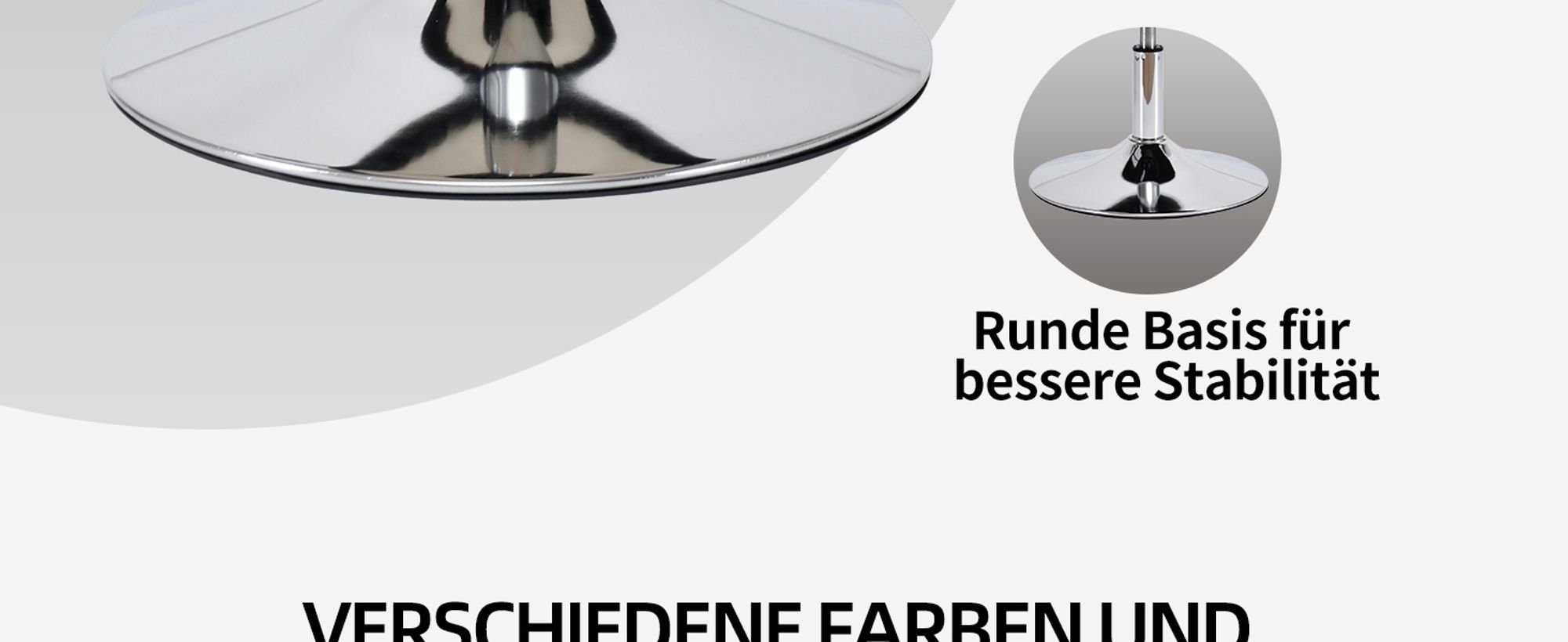 Duhome Drehhocker Schminkhocker Sitzhocker mit Polsterung Höhenverstellbar Drehbar aus Kunstleder, Schwarz