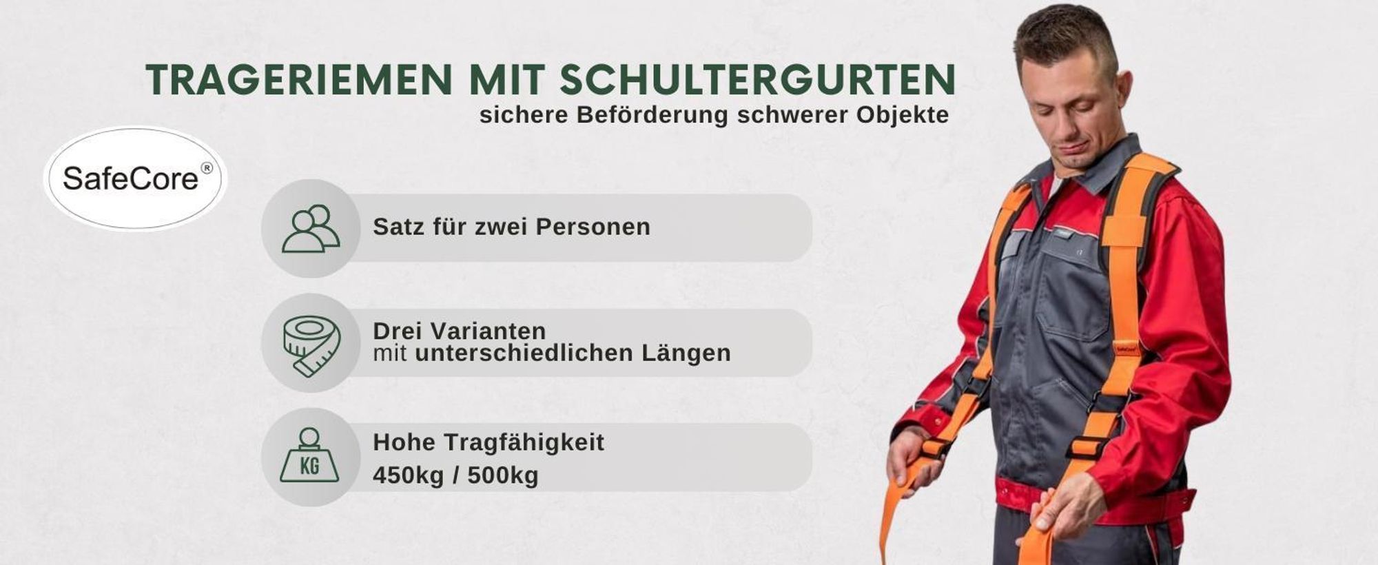 Tragegurte Umzugsgurt Transport Hebegurt Möbeltragegurt Tragehilfe Schultergurte