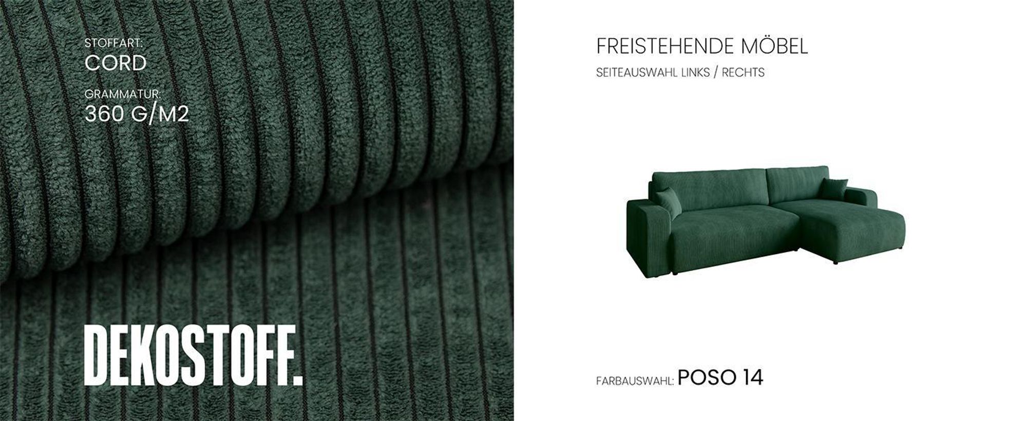 BroMARKT Ecksofa PUMI XL Schlaffunktion Bettkasten L-Form 125x230 cm Vanilla