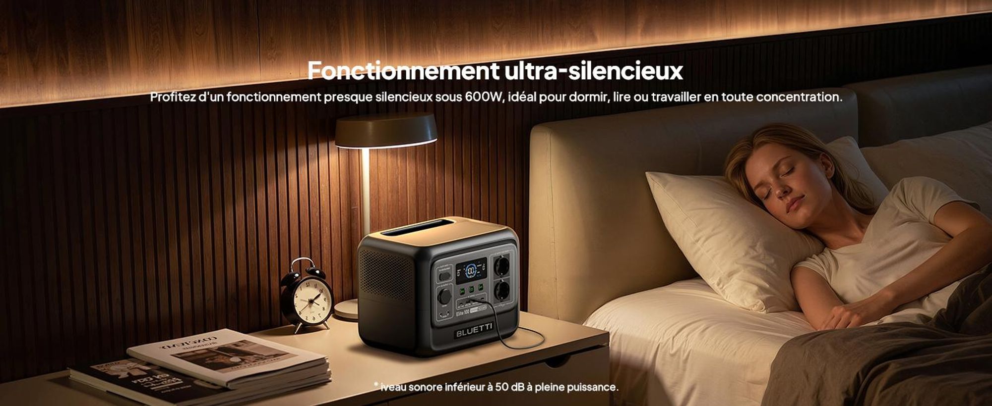 BLUETTI Elite 100 V2 + Charger 1 Station d'énergie portable, batterie de secours de 1024Wh avec 2 sorties AC de 1800W , générateur solaire pour le camping, les pannes de courant