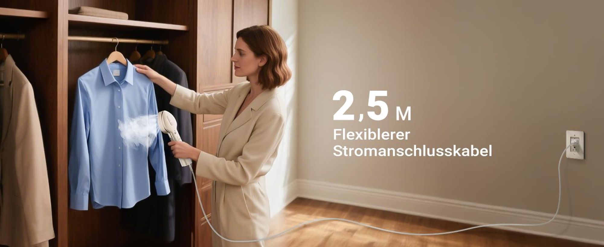 Reise-Dampfbügeleisen Beauty 3 in 1 Dampfglätter Bügelpresse