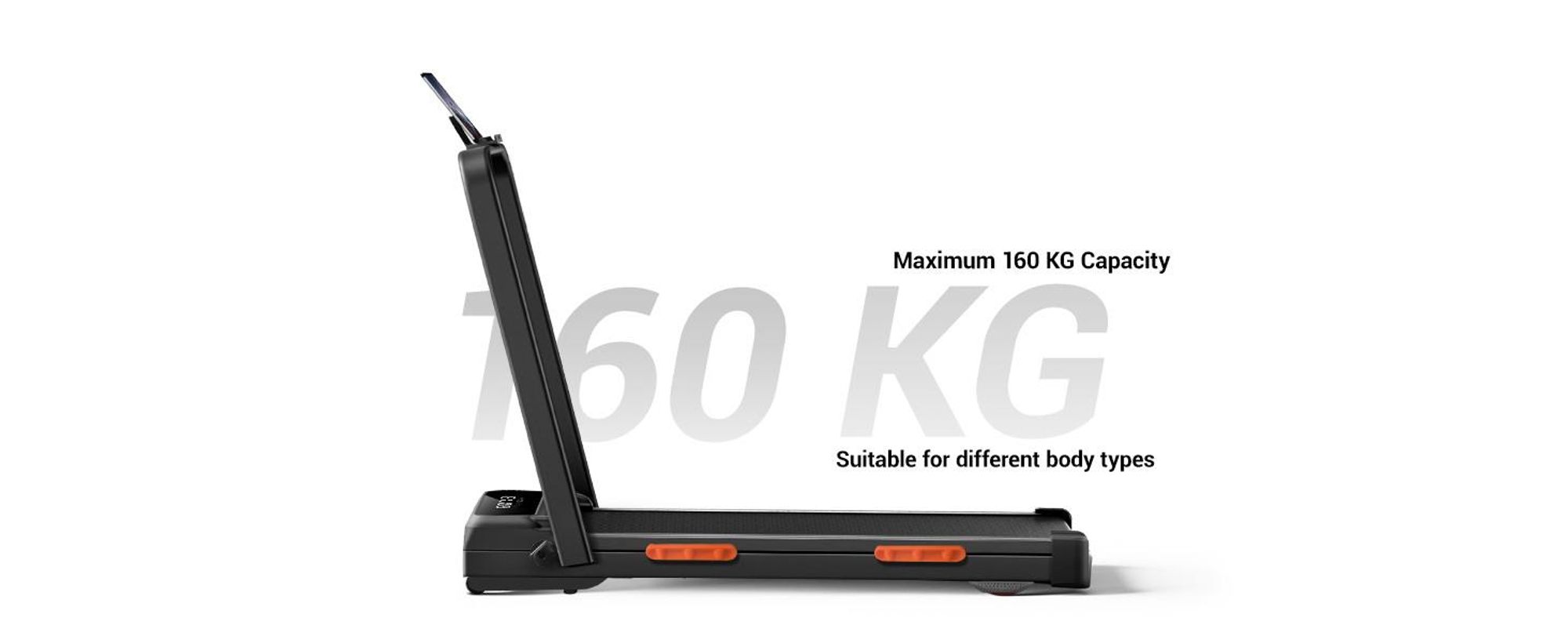 ROBORE X8F Walking Pad mit 0–20 % elektrischer Steigung, 1–12 km/h, klappbar, unter 45 dB, bis 159 kg