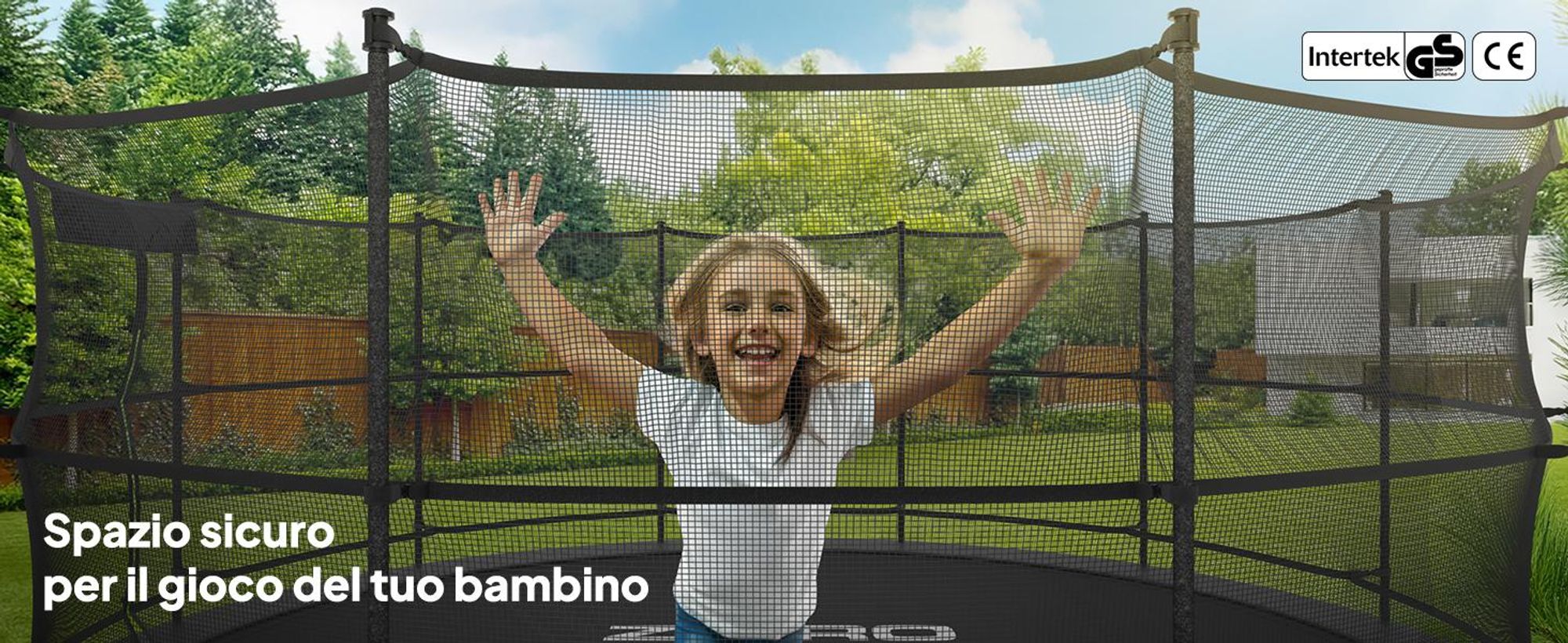 ZIPRO Trampolino Jump Pro IN | 10FT Ø 312 cm | Trampolino da giardino Trampolino per bambini Set completo incl. rete interna, scaletta e copertura perimetrale, da esterno, verde